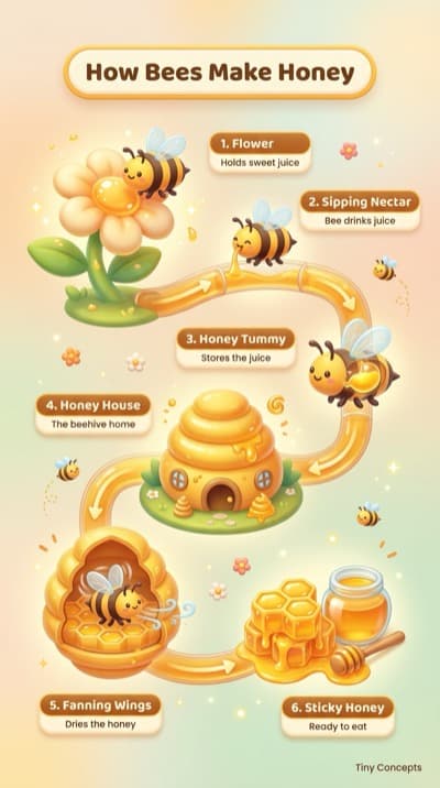 How Bees Make Honey